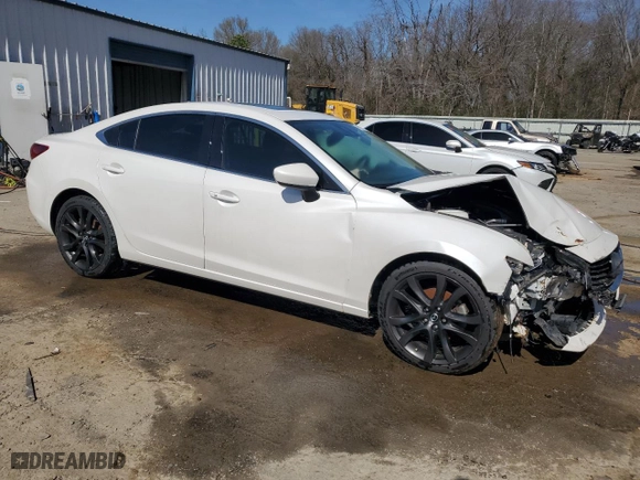 2016 Mazda Mazda6 i Grand Touring with VIN JM1GJ1W55G1430258, listed as a Copart auction lot 48597125 with 182,676 mi miles and Salvage Title. Bid and sale history available at carsss.com. Image 4.