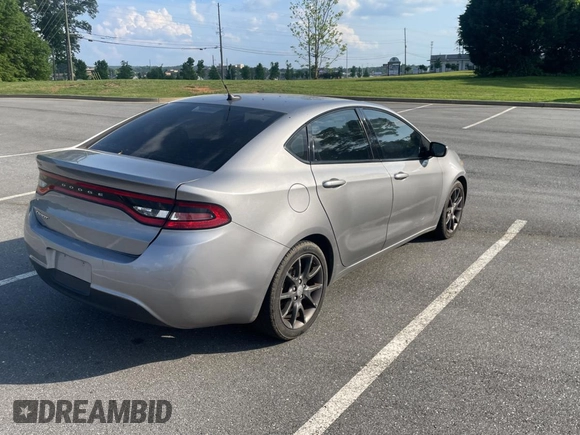 2016 Dodge Dart SE with VIN 1C3CDFAA2GD606340, listed as a Copart auction lot 55352025 with 123,161 mi miles and Clean Title. Bid and sale history available at carsss.com. Image 4.