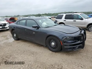 2019 Dodge Charger Police with VIN 2C3CDXKT1KH582405, listed as a Copart auction lot 57046445 with 136,171 mi miles and Salvage title. Bid and sale history available at DreamBid. Image 4.