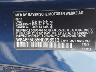 2017 BMW 6 Series 650i with VIN WBA6F5C55HD996913, listed as a IAAI auction lot 41876133 with 42,338 mi miles. Bid and sale history available at carsss.com. Image 9.