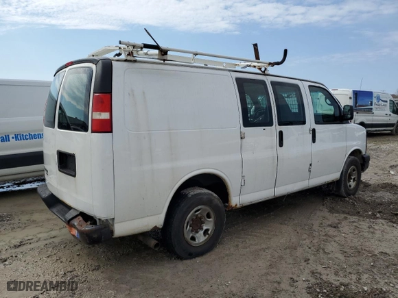 2013 Chevrolet Express Cargo Van with VIN 1GCWGFBA3D1146861, listed as a Copart auction lot 54274485 with 214,114 mi miles and Clean Title. Bid and sale history available at carsss.com. Image 3.