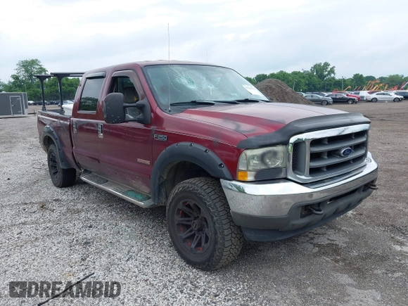 2004 Ford F-250 XL with VIN 1FTNW21P44EB88445, listed as a IAAI auction lot 42456615 with 214,185 mi miles and . Bid and sale history available at DreamBid. Image 1.