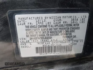 2014 Nissan Sentra S with VIN 3N1AB7APXEL632231, listed as a IAAI auction lot 42011970 with 140,963 mi miles and . Bid and sale history available at DreamBid. Image 9.