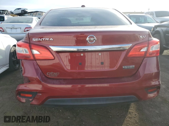 2019 Nissan Sentra SV with VIN 3N1AB7AP9KY349883, listed as a Copart auction lot 41337605 with 82,963 mi miles and Salvage Title. Bid and sale history available at DreamBid. Image 6.