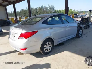 2016 Hyundai Accent SE with VIN KMHCT4AE6GU054438, listed as a IAAI auction lot 42110240 with 91,667 mi miles. Bid and sale history available at carsss.com. Image 4.