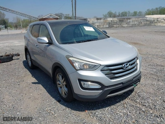 2013 Hyundai Santa Fe 2.0T Sport with VIN 5XYZWDLAXDG057954, listed as a IAAI auction lot 42082667 with 186,678 mi miles. Bid and sale history available at carsss.com. Image 1.