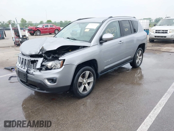 2017 Jeep Compass High Altitude with VIN 1C4NJCEB4HD200107, listed as a IAAI auction lot 42343513 with 96,580 mi miles and . Bid and sale history available at DreamBid. Image 19.