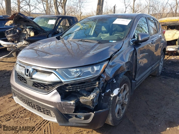 2018 Honda CR-V EX-L with VIN 7FARW2H89JE051063, listed as a IAAI auction lot 41748142 with 90,834 mi miles. Bid and sale history available at carsss.com. Image 2.