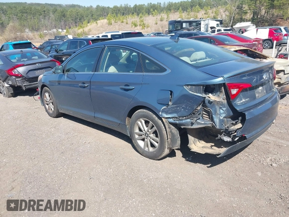 2017 Hyundai Sonata SE with VIN 5NPE24AF6HH468226, listed as a IAAI auction lot 41781837 with 176,095 mi miles and . Bid and sale history available at DreamBid. Image 3.