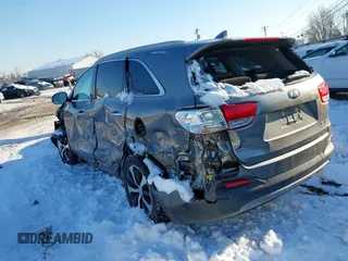 2018 Kia Sorento EX with VIN 5XYPHDA55JG420454, listed as a IAAI auction lot 41456515 with 96,108 mi miles and . Bid and sale history available at carsss.com. Image 3.