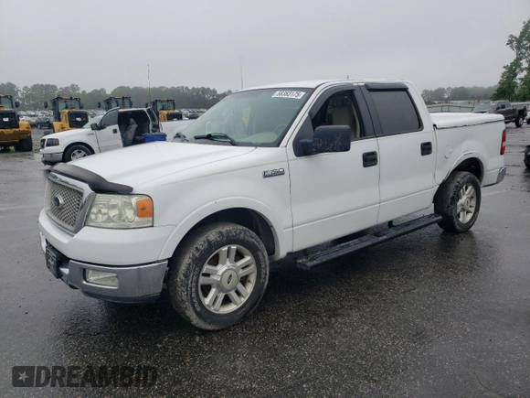 2004 Ford F-150 XLT z VIN 1FTPW12534FA22444, wystawiony jako Copart lot #58383175 z przebiegiem 150 450 mil mil oraz Szkoda całkowita • Salvage title. Historia ofert i sprzedaży dostępna na DreamBid. Obrazek 1.