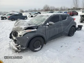 2018 Toyota C-HR XLE z VIN NMTKHMBX1JR064032, wystawiony jako Copart lot #44840055 z przebiegiem 159 415 mil mil oraz Szkoda całkowita • Salvage title. Historia ofert i sprzedaży dostępna na DreamBid. Obrazek 1.