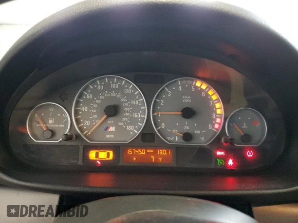 2003 BMW 3 Series M3 with VIN WBSBR93483PK04454, listed as a Copart auction lot 89315185 with 157,450 mi miles and Clean Title. Bid and sale history available at carsss.com. Image 9.