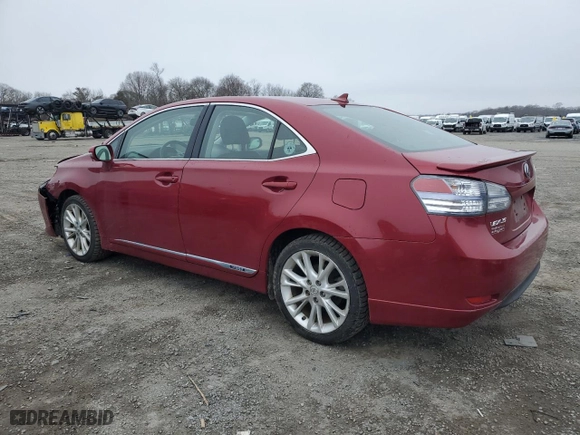 2010 Lexus HS 250h with VIN JTHBB1BA1A2037738, listed as a Copart auction lot 49713175 with 182,622 mi miles and Salvage Title. Bid and sale history available at carsss.com. Image 2.