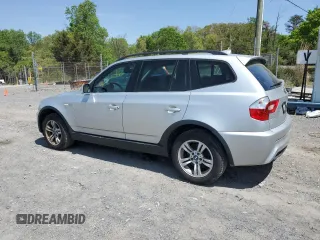 2006 BMW X3 3.0i with VIN WBXPA934X6WG81214, listed as a Copart auction lot 53454085 with 110,599 mi miles and Salvage Title. Bid and sale history available at DreamBid. Image 2.
