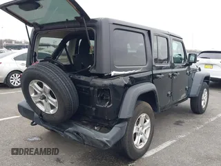 2022 Jeep Wrangler Unlimited Willys Sport with VIN 1C4HJXDN3NW132771, listed as a IAAI auction lot 41052274 with 33,302 mi miles and . Bid and sale history available at DreamBid. Image 4.