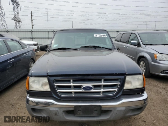 2001 Ford Ranger XL with VIN 1FTYR10C51PA40611, listed as a Copart auction lot 51358185 with 120,286 mi miles and Salvage Title. Bid and sale history available at carsss.com. Image 5.
