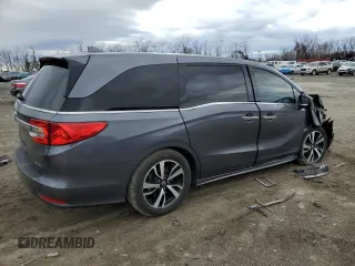 2018 Honda Odyssey Elite with VIN 5FNRL6H9XJB098123, listed as a Copart auction lot 48237955 with 85,261 mi miles and Salvage Title. Bid and sale history available at carsss.com. Image 3.