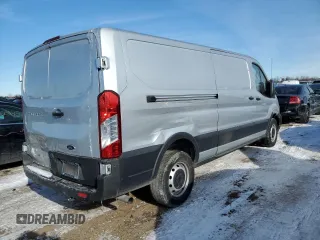 2021 Ford Transit Cargo with VIN 1FTYE1Y82MKA07059, listed as a Copart auction lot 44804965 with 43,980 mi miles and Salvage Title. Bid and sale history available at carsss.com. Image 3.