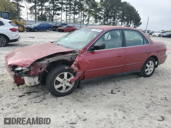 2000 Honda Accord SE with VIN JHMCG5674YC006242, listed as a Copart auction lot 51856525 with 287,160 mi miles and Salvage title. Bid and sale history available at DreamBid. Image 1.