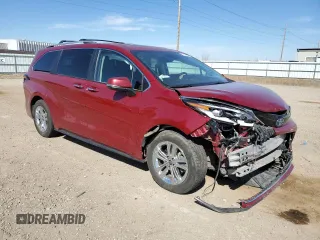 2023 Toyota Sienna Platinum with VIN 5TDESKFC9PS100229, listed as a Copart auction lot 51113935 with 52,539 mi miles and Salvage title. Bid and sale history available at DreamBid. Image 4.