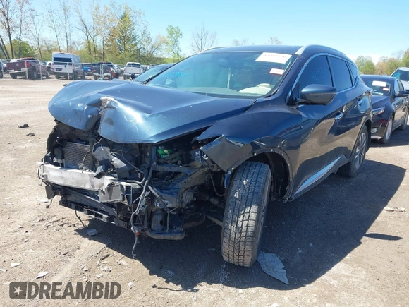 2016 Nissan Murano SL z VIN 5N1AZ2MH2GN106156, wystawiony jako IAAI lot #42093156 z przebiegiem 107 997 mil mil oraz . Historia ofert i sprzedaży dostępna na DreamBid. Obrazek 2.