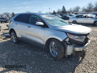 2016 Ford Edge Titanium with VIN 2FMPK4K94GBB49043, listed as a Copart auction lot 44937045 with 95,754 mi miles and Salvage Title. Bid and sale history available at carsss.com. Image 4.