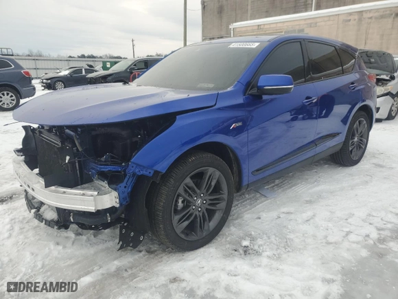 2024 Acura RDX w/A-Spec Package with VIN 5J8TC2H62RL035029, listed as a Copart auction lot 41500665 with 6,490 mi miles and Salvage Title. Bid and sale history available at carsss.com. Image 1.