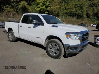 2020 Ram 1500 Big Horn with VIN 1C6RRFBG6LN346059, listed as a Copart auction lot 74730194 with 39,228 mi miles and Salvage Title. Bid and sale history available at carsss.com. Image 4.