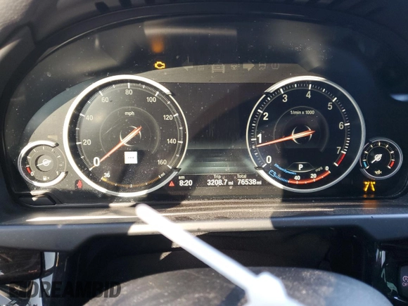 2018 BMW X6 xDrive50i with VIN 5UXKU6C52J0W38970, listed as a Copart auction lot 47597375 with 76,538 mi miles and Salvage Title. Bid and sale history available at carsss.com. Image 9.