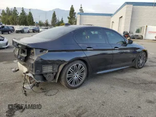 2018 BMW 5 Series 530i with VIN WBAJA5C59JG898206, listed as a Copart auction lot 43661015 with 75,243 mi miles and Salvage Title. Bid and sale history available at carsss.com. Image 3.