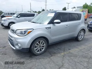 2018 Kia Soul + with VIN KNDJP3A55J7610187, listed as a IAAI auction lot 42121752 with 65,204 mi miles. Bid and sale history available at carsss.com. Image 2.
