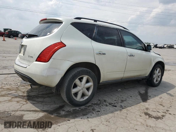 2007 Nissan Murano SL with VIN JN8AZ08W97W629528, listed as a Copart auction lot 59721065 with 256,660 mi miles and Salvage title. Bid and sale history available at DreamBid. Image 3.