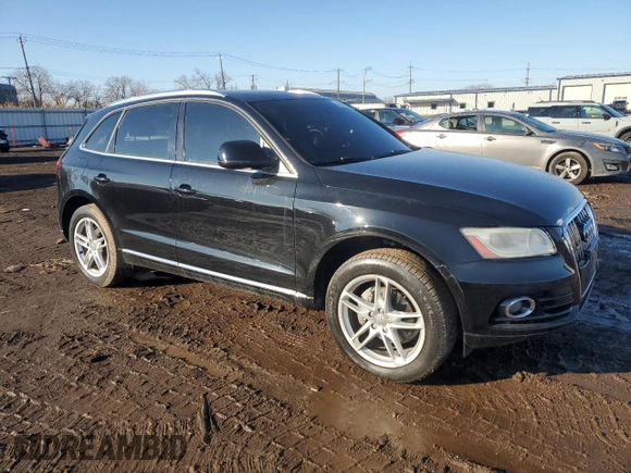 2013 Audi Q5 Premium Plus with VIN WA1LFAFP2DA038376, listed as a Copart auction lot 46011405 with 130,208 mi miles and Salvage Title. Bid and sale history available at carsss.com. Image 4.