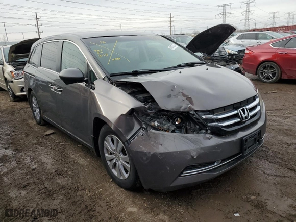 2014 Honda Odyssey EX with VIN 5FNRL5H46EB025271, listed as a Copart auction lot 49872725 with 80,321 mi miles and Salvage Title. Bid and sale history available at carsss.com. Image 4.