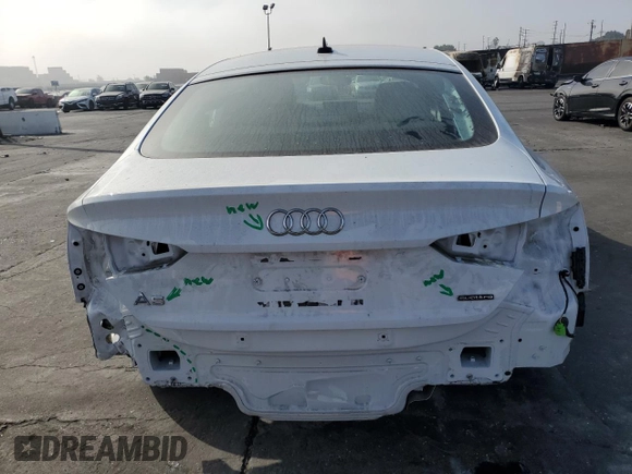 2023 Audi A5 Sportback S line Premium z VIN WAUDACF5XPA046455, wystawiony jako Copart lot #75923694 z przebiegiem 13 480 mil mil oraz Szkoda całkowita • Salvage title. Historia ofert i sprzedaży dostępna na DreamBid. Obrazek 6.