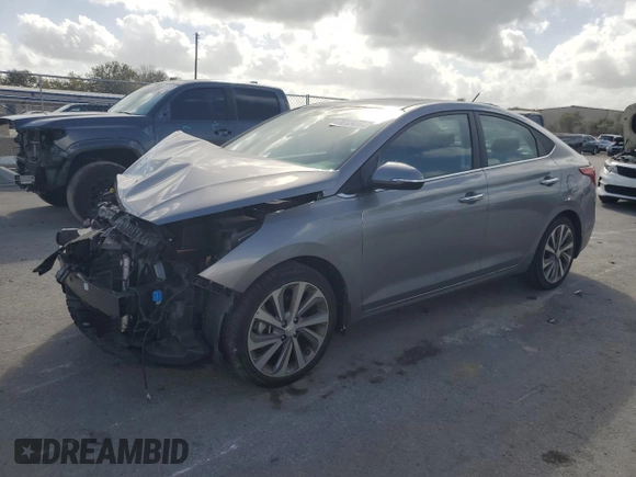 2021 Hyundai Accent Limited with VIN 3KPC34A62ME145312, listed as a Copart auction lot 78124764 with 49,399 mi miles and Salvage Title. Bid and sale history available at carsss.com. Image 1.
