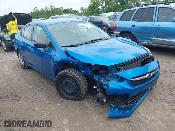 2021 Subaru Impreza with VIN 4S3GKAB6XM3607348, listed as a IAAI auction lot 42554219 with 38,722 mi miles and . Bid and sale history available at DreamBid. Image 1.