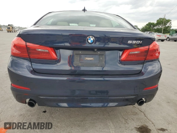 2017 BMW 5 Series 530i with VIN WBAJA5C37HG897385, listed as a Copart auction lot 57414135 with 65,221 mi miles and Salvage title. Bid and sale history available at DreamBid. Image 6.