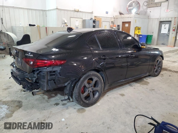 2017 Alfa Romeo Giulia with VIN ZARFAEDN6H7533554, listed as a Copart auction lot 46048083 with 77,894 mi miles. Bid and sale history available at carsss.com. Image 3.