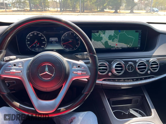 2019 Mercedes-Benz S 450 with VIN WDDUG6EB0KA482742, listed as a Copart auction lot 54208435 with 186,297 mi miles and Clean title. Bid and sale history available at DreamBid. Image 7.