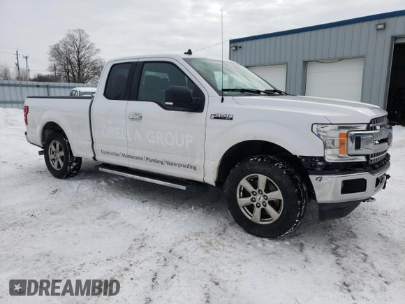 2020 Ford F-150 XL with VIN 1FTEX1EB0LKF21844, listed as a Copart auction lot 43440265 with 176,330 mi miles and Clean Title. Bid and sale history available at carsss.com. Image 4.