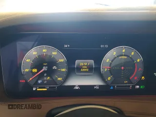 2020 Mercedes-Benz S with VIN W1KUG8GB6LA556031, listed as a Copart auction lot 45177125 with 53,593 mi miles and Salvage Title. Bid and sale history available at DreamBid. Image 9.