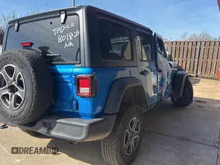 2021 Jeep Wrangler Unlimited Sport with VIN 1C4HJXDN7MW786865, listed as a Copart auction lot 45890995 with Not provided miles and Clean title. Bid and sale history available at DreamBid. Image 4.