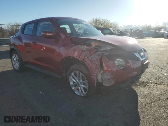 2015 Nissan Juke S with VIN JN8AF5MR6FT505058, listed as a Copart auction lot 45673585 with 96,223 mi miles and Salvage Title. Bid and sale history available at DreamBid. Image 4.