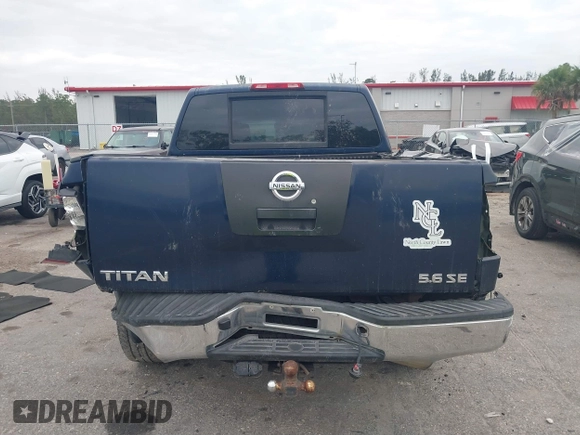 2007 Nissan Titan XE with VIN 1N6BA07AX7N236492, listed as a IAAI auction lot 41668602 with 205,028 mi miles. Bid and sale history available at carsss.com. Image 15.