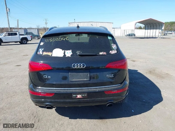 2016 Audi Q5 Premium with VIN WA1C2AFP0GA049683, listed as a IAAI auction lot 41802046 with 107,142 mi miles. Bid and sale history available at carsss.com. Image 16.