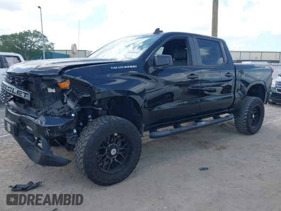 2021 Chevrolet Silverado 1500 Custom with VIN 3GCUYBEFXMG200422, listed as a IAAI auction lot 41955342 with 40,876 mi miles and . Bid and sale history available at DreamBid. Image 17.