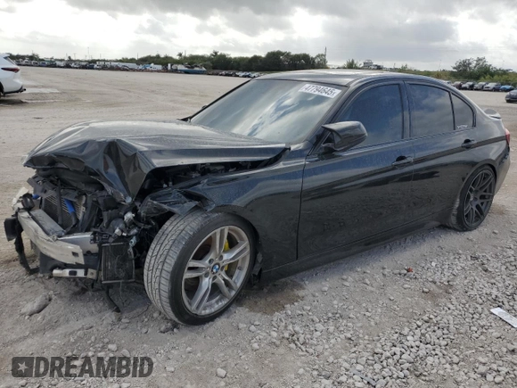 2014 BMW 3 Series 335i with VIN WBA3A9G52ENS64098, listed as a Copart auction lot 47794645 with 133,702 mi miles and Salvage Title. Bid and sale history available at carsss.com. Image 1.