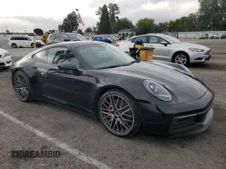 2021 Porsche 911 Carrera S with VIN WP0AB2A95MS222728, listed as a Copart auction lot 52555324 with 14,419 mi miles. Bid and sale history available at carsss.com. Image 4.